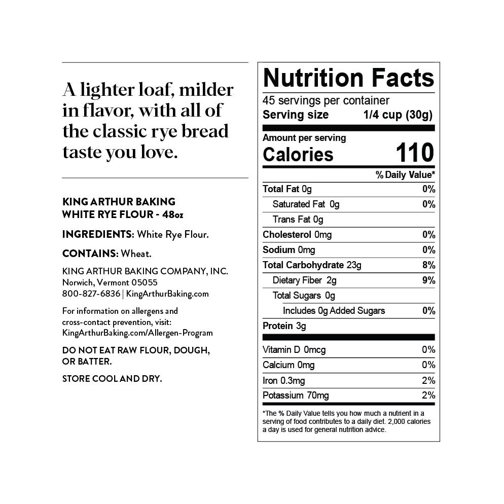 White Rye Flour King Arthur Baking Company