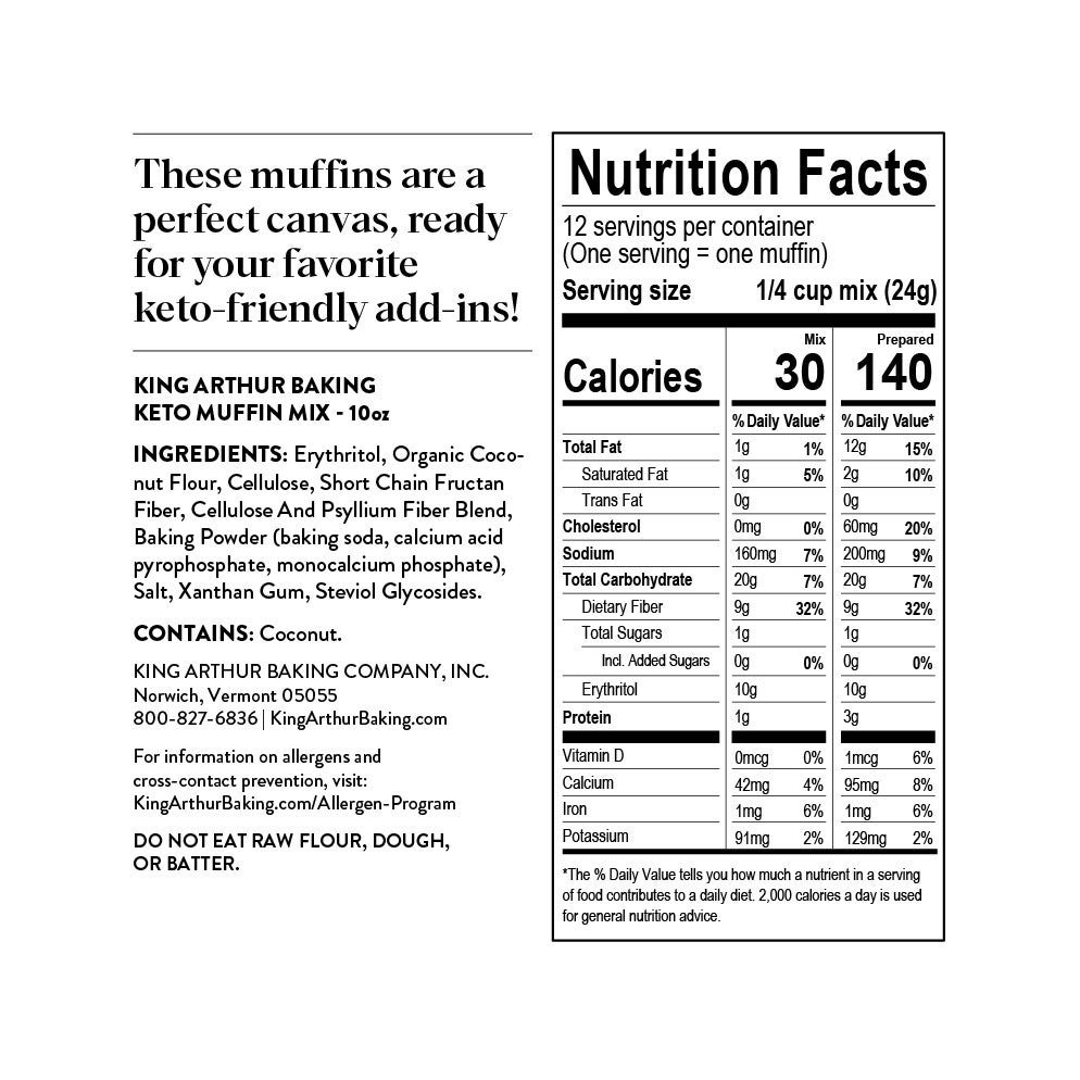 AllPurpose Keto Muffin Mix King Arthur Baking Company