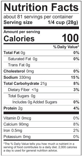 Nutrition Label